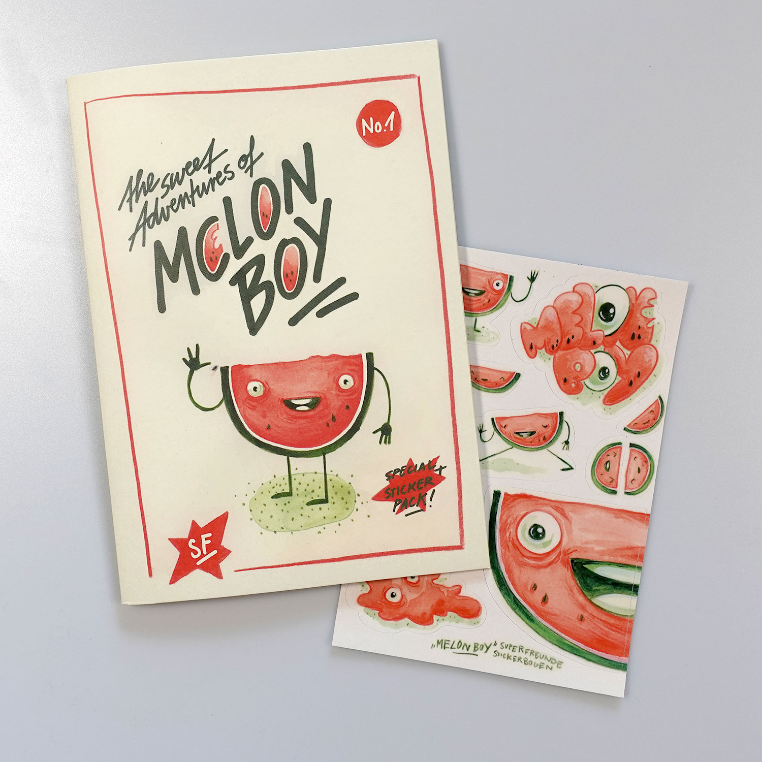 Melon Boy Comic No1 + Stickerbogen