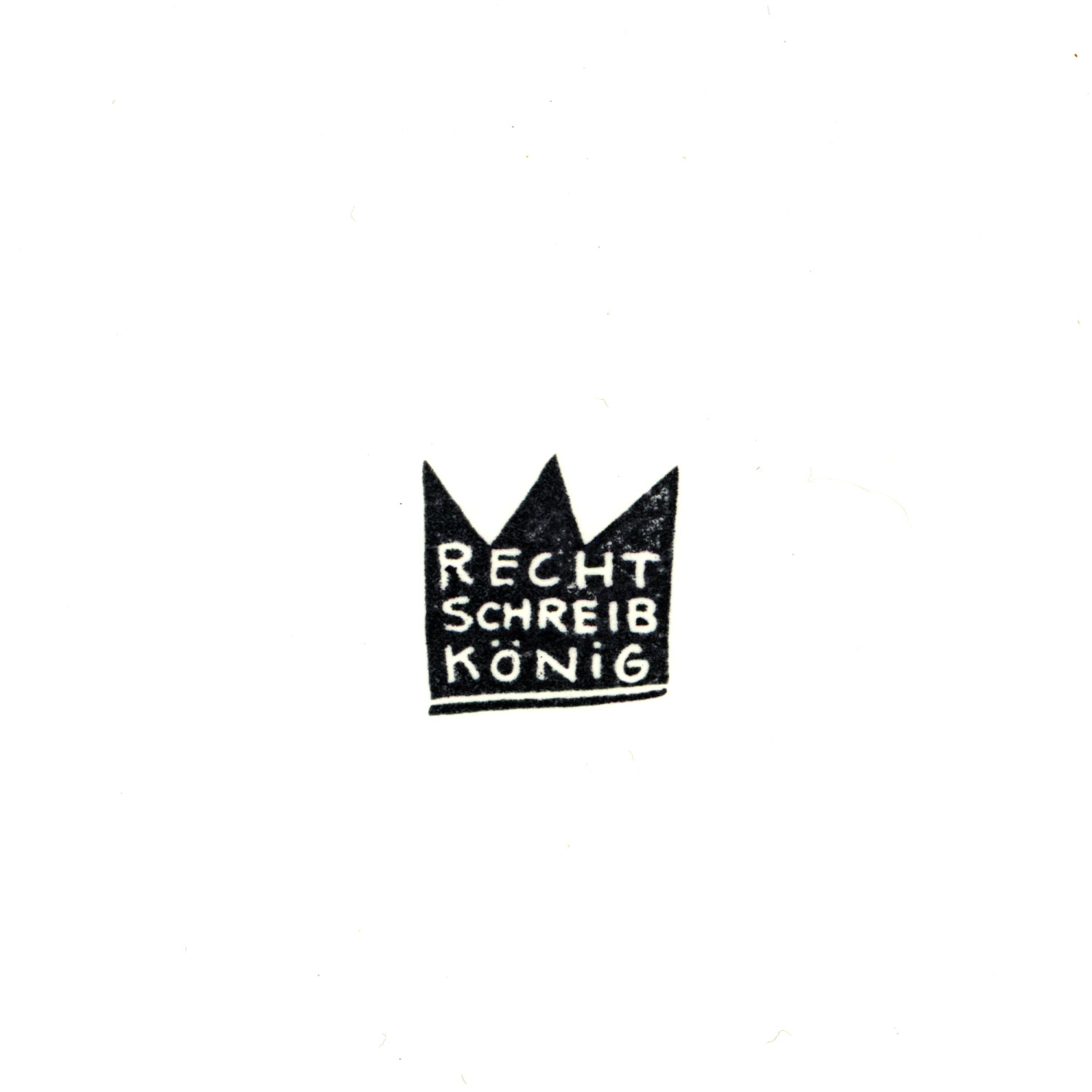 Rechtschreibkönig / Einzelstempel /2x2cm