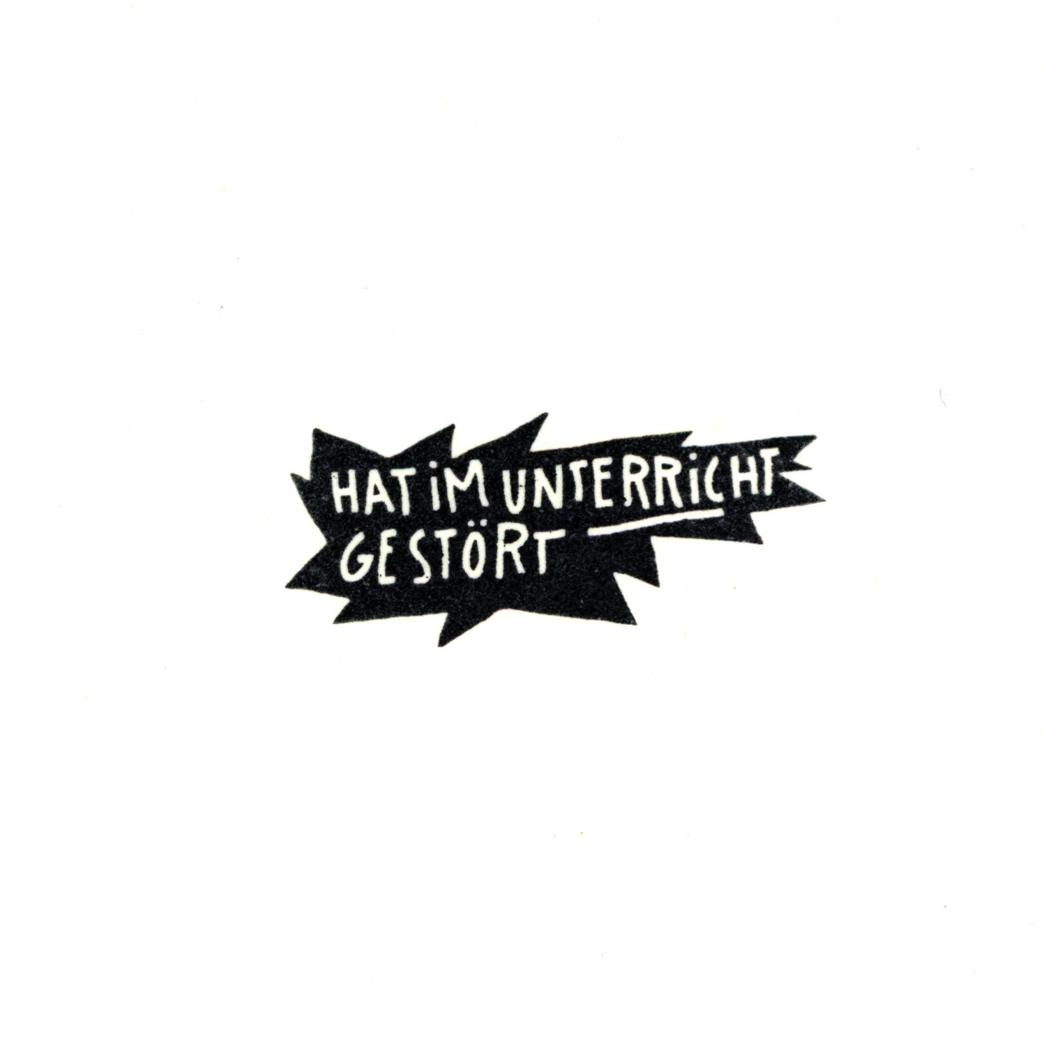 hat im Unterricht gestört / Einzelstempel /2x4cm