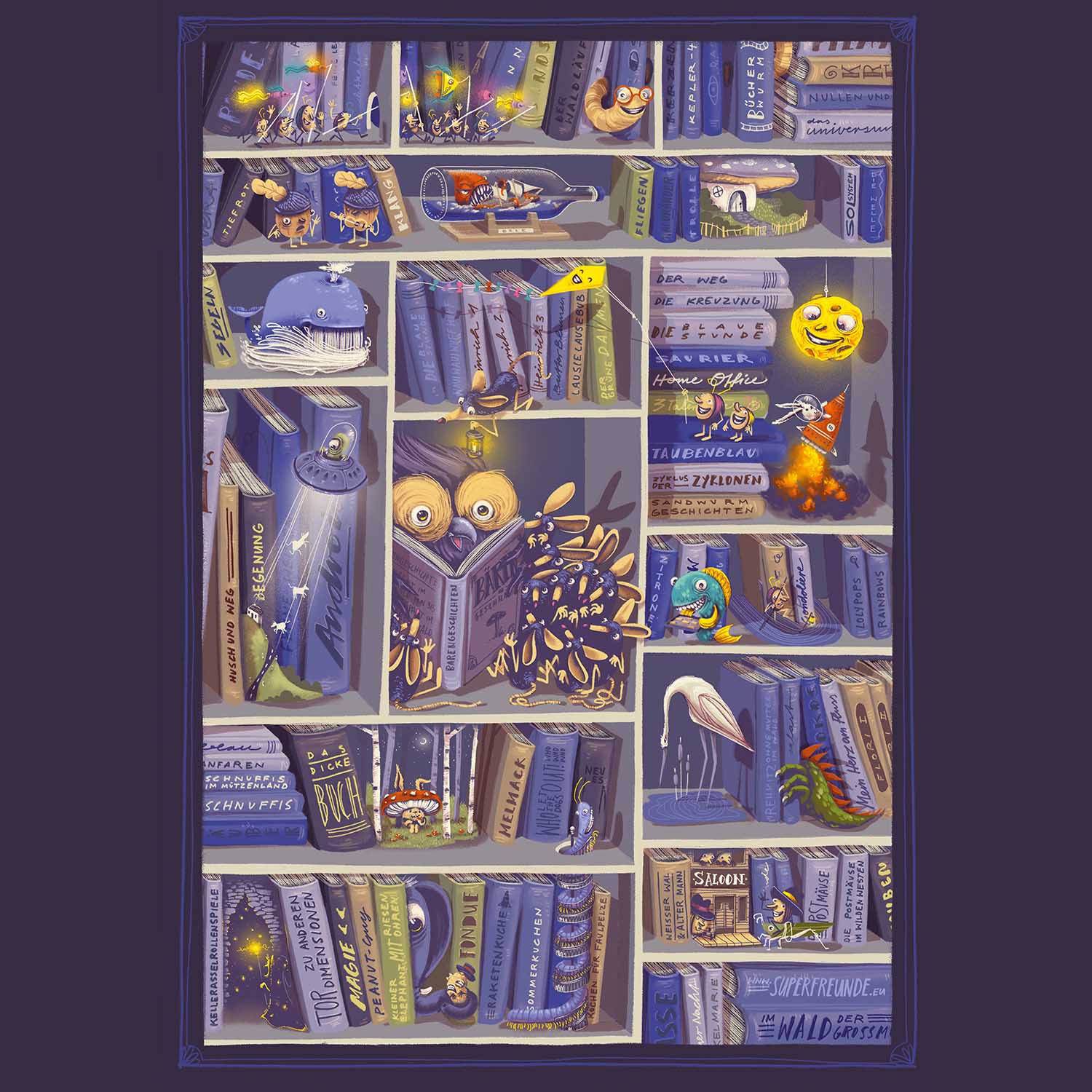 Advent calendar - The living library, A4