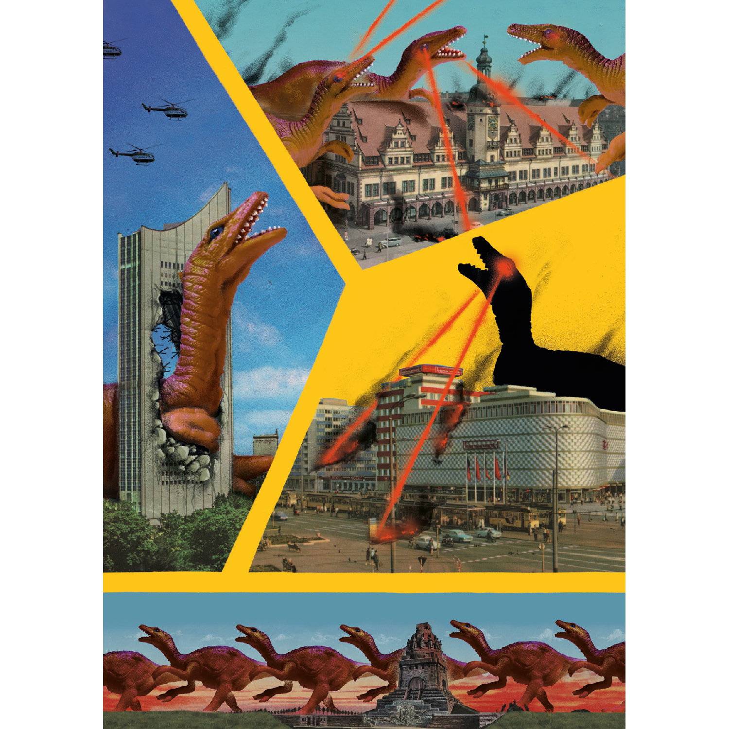 Leipzig two postcard Leipzig two postcard