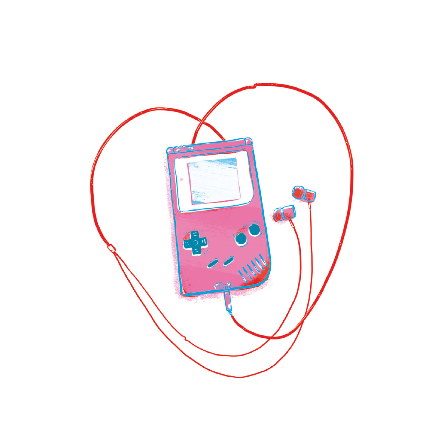 8-Bit Love Postkarte