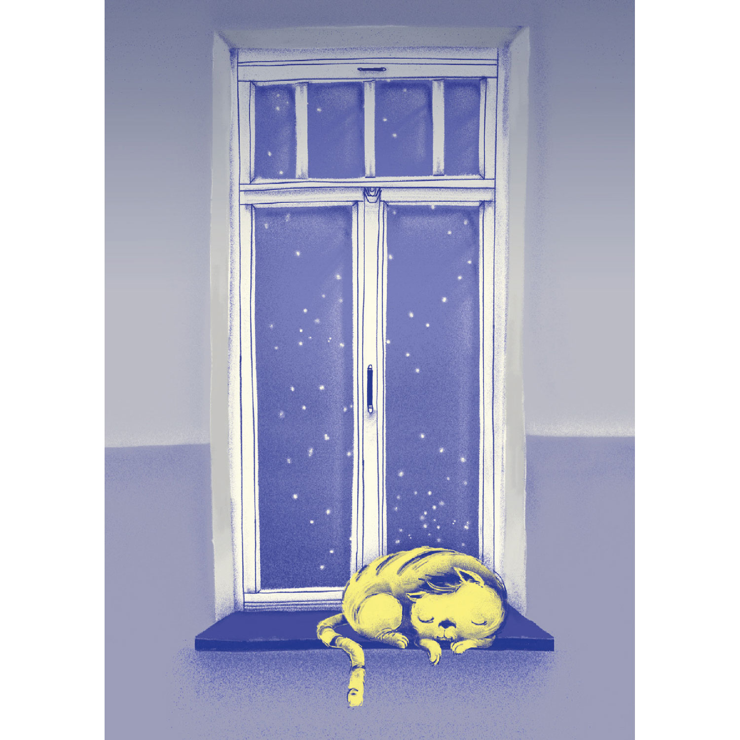 Am Fenster, Postkarte Am Fenster, Postkarte