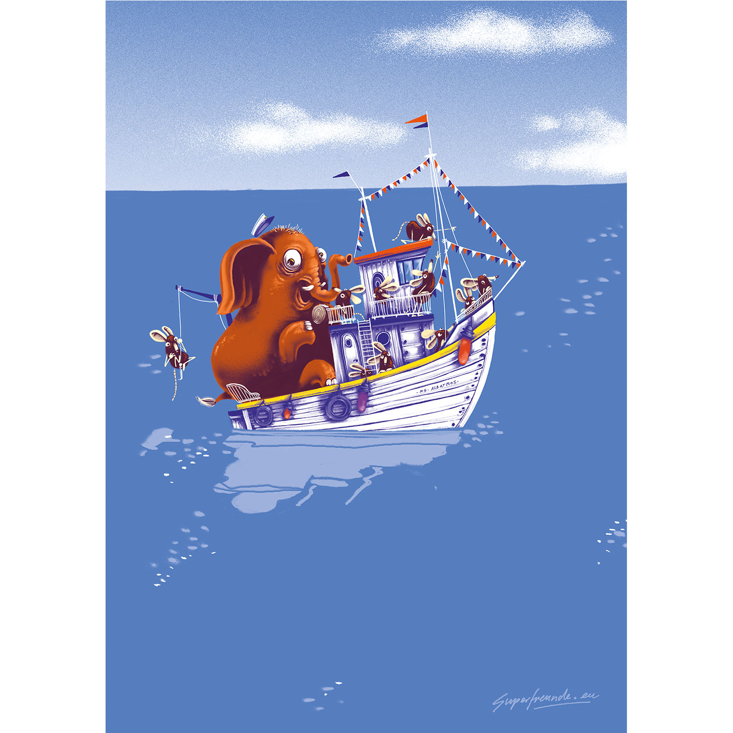 MS Albatros, Plakat A3 MS Albatros, Plakat A3