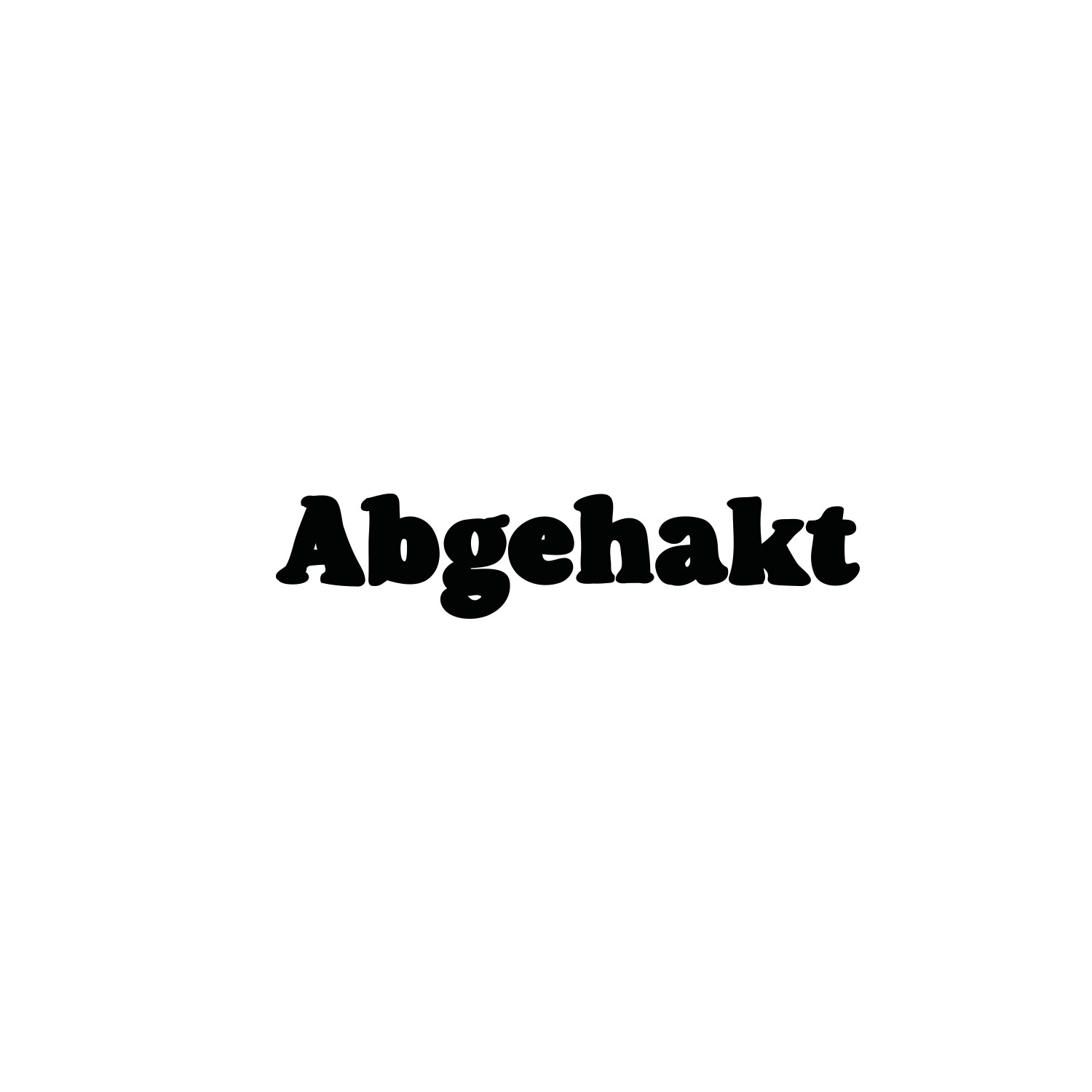 abgehakt / Einzelstempel /2x4cm
