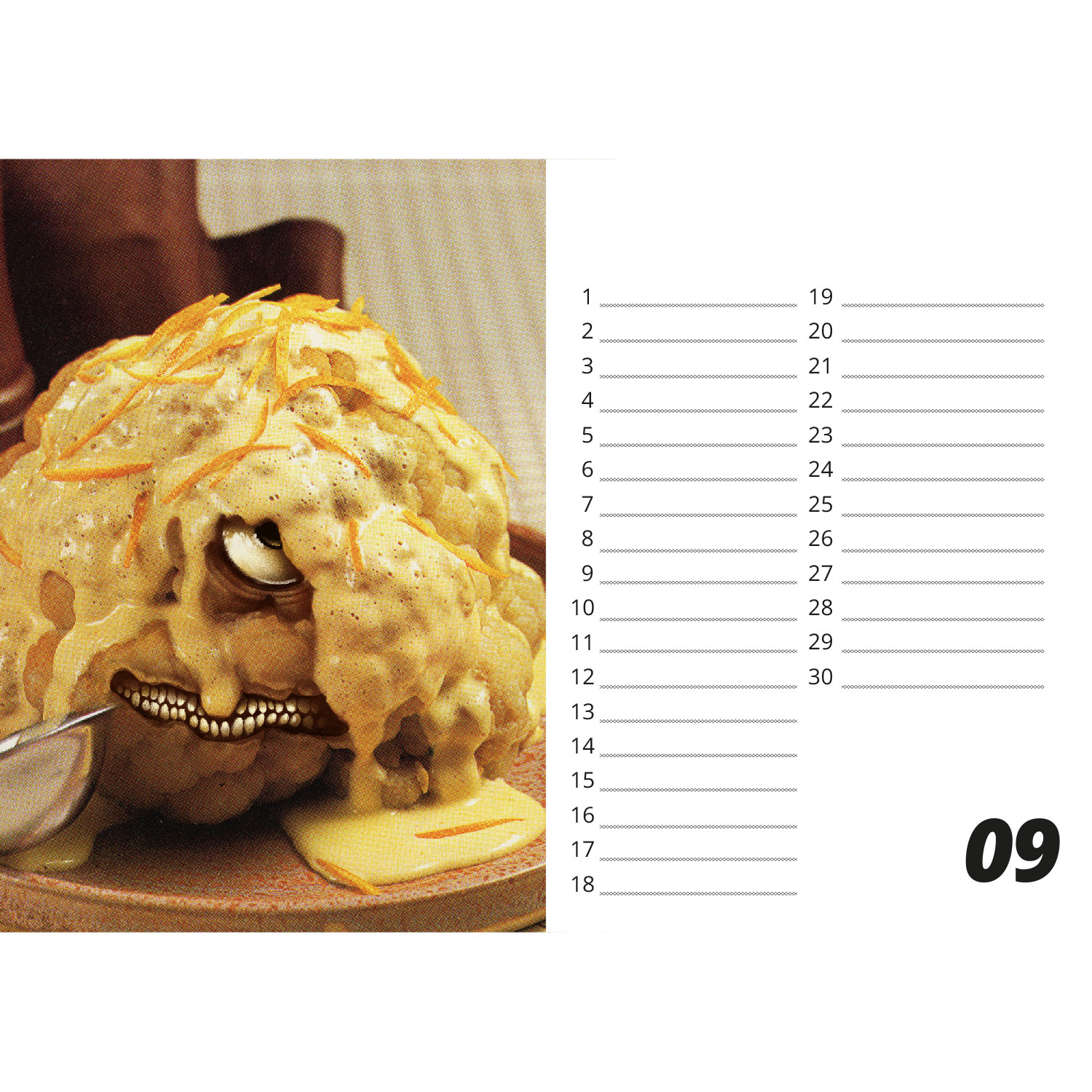 You are what you eat desk calendar - A5 landscape format