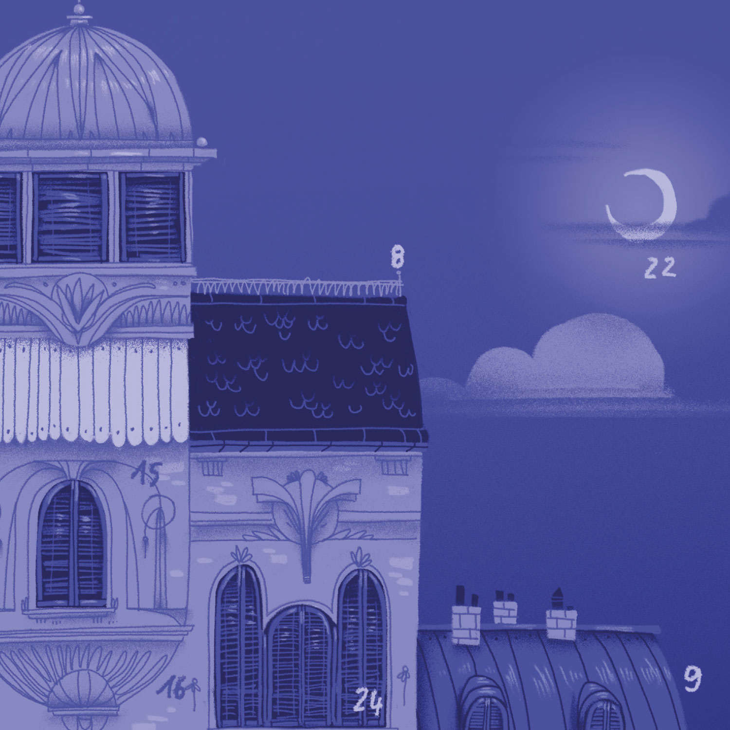 Advent calendar A3 Here just around the corner