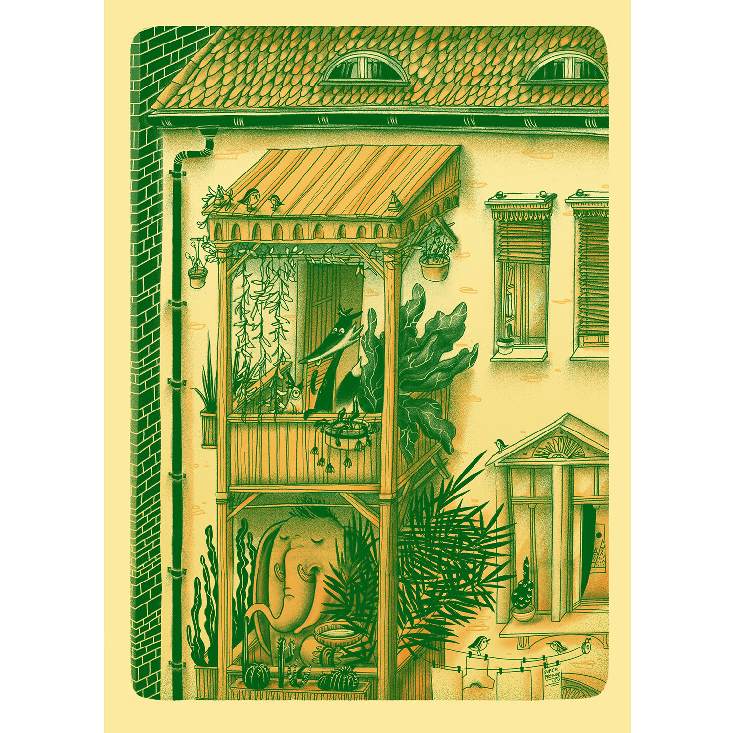 Balkonien, A3 poster