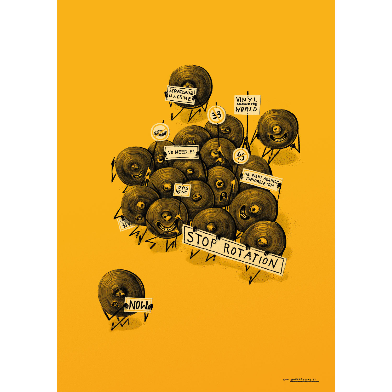 Scratching is a Crime, Plakat 50x70