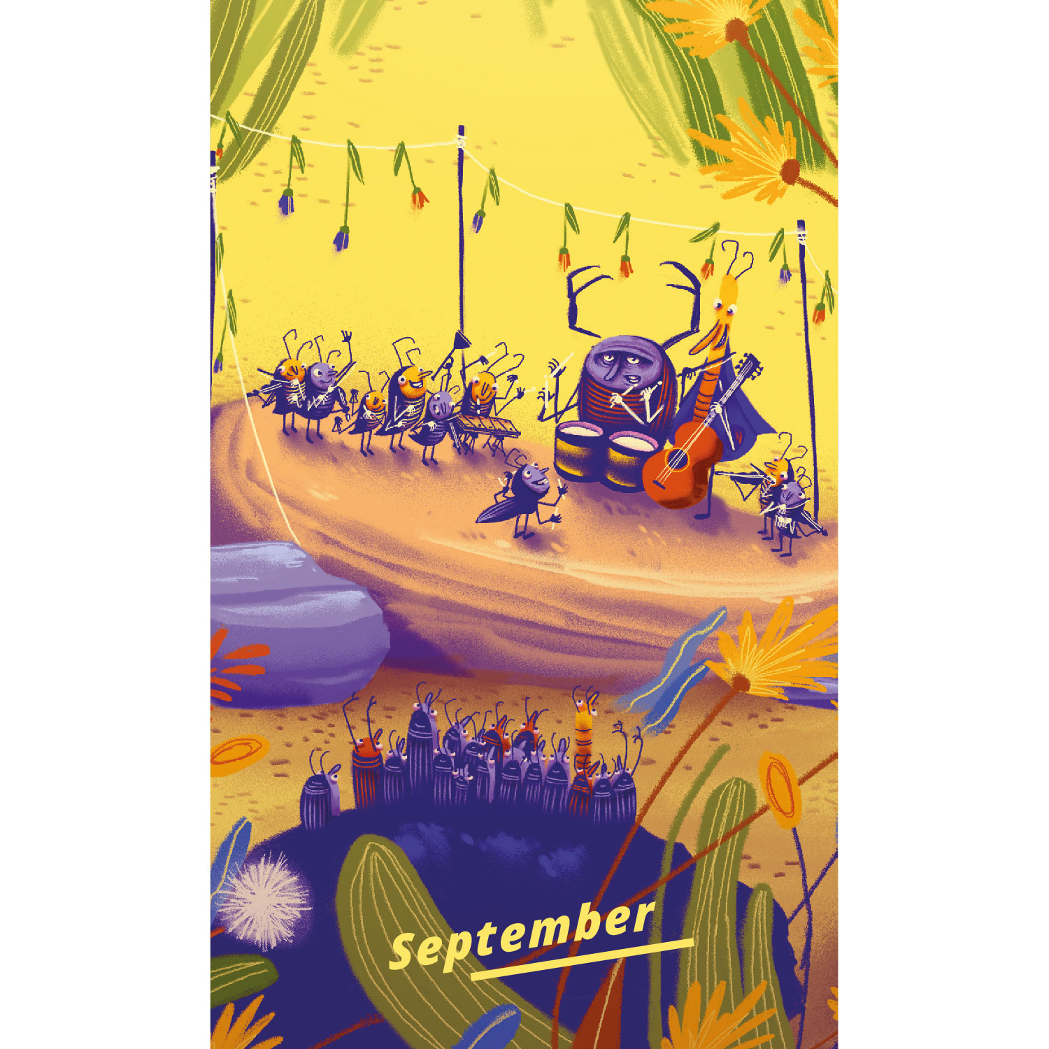 Das Wiesen-Orchester, Postkartenkalender