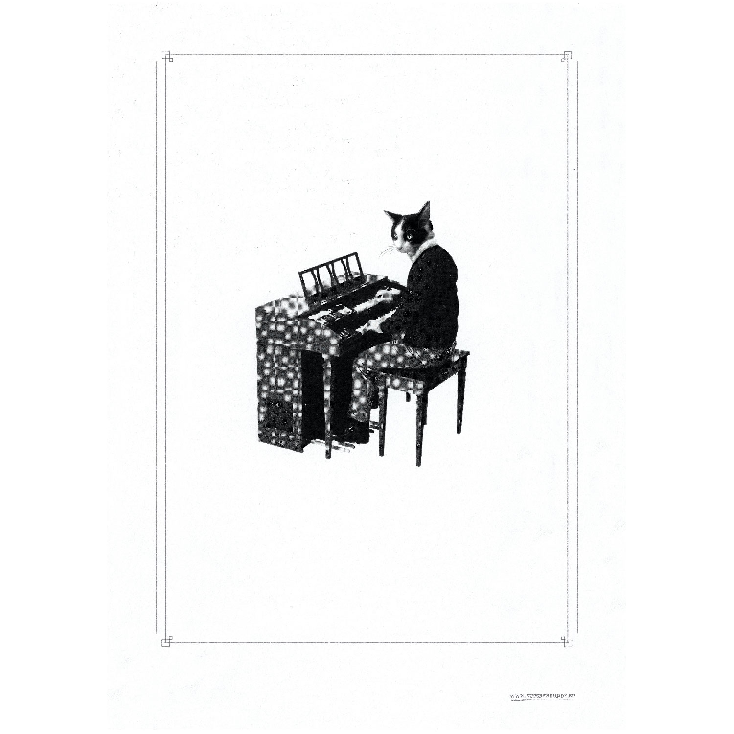 Streuner Piano, Plakat A3