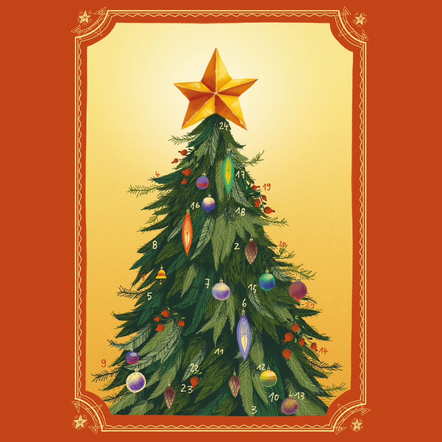 Advent calendar A3 Here just around the corner