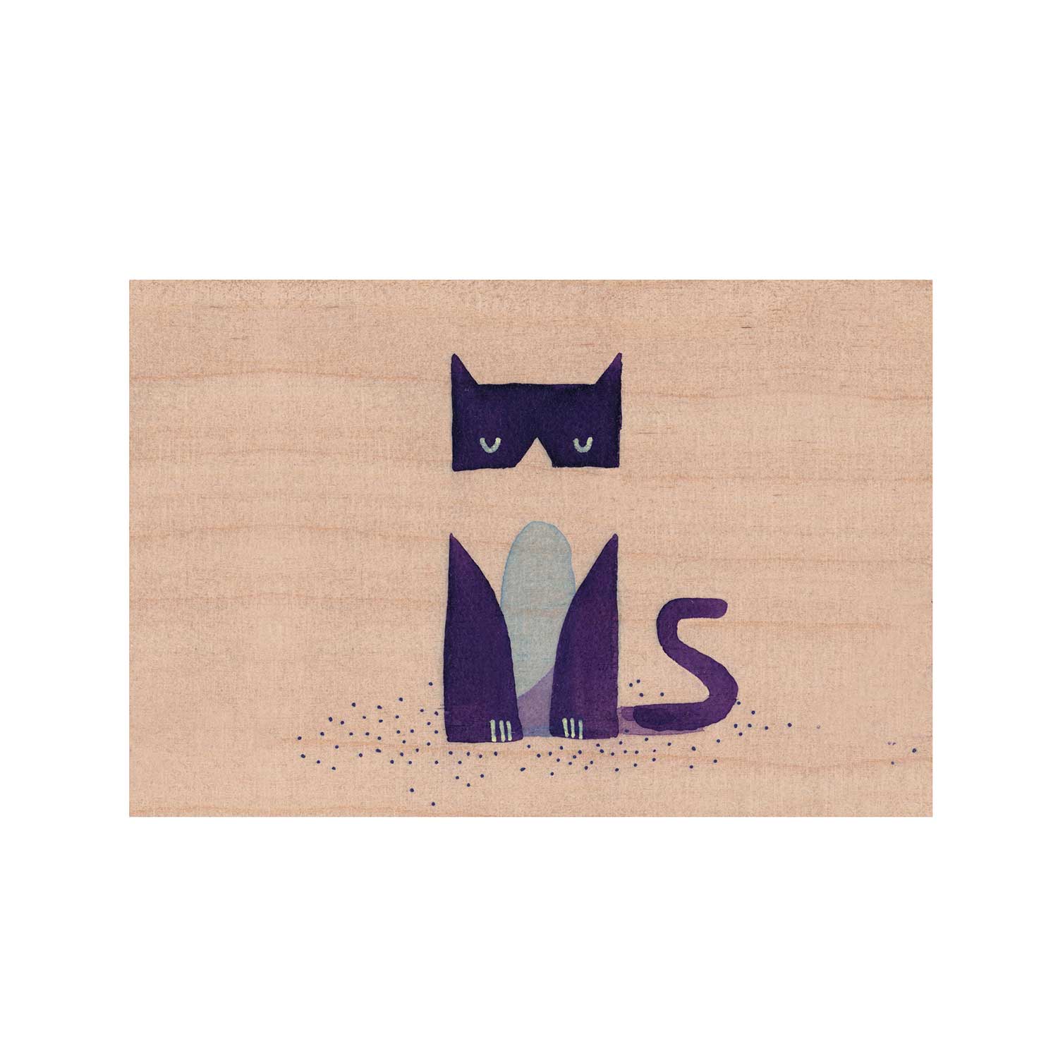 Katze  Postkarte  