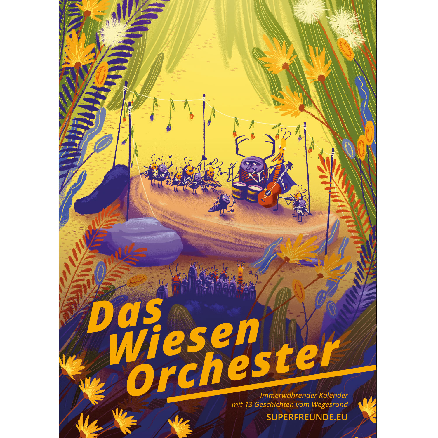 Das Wiesen-Orchester, Immerwährender Kalender A4