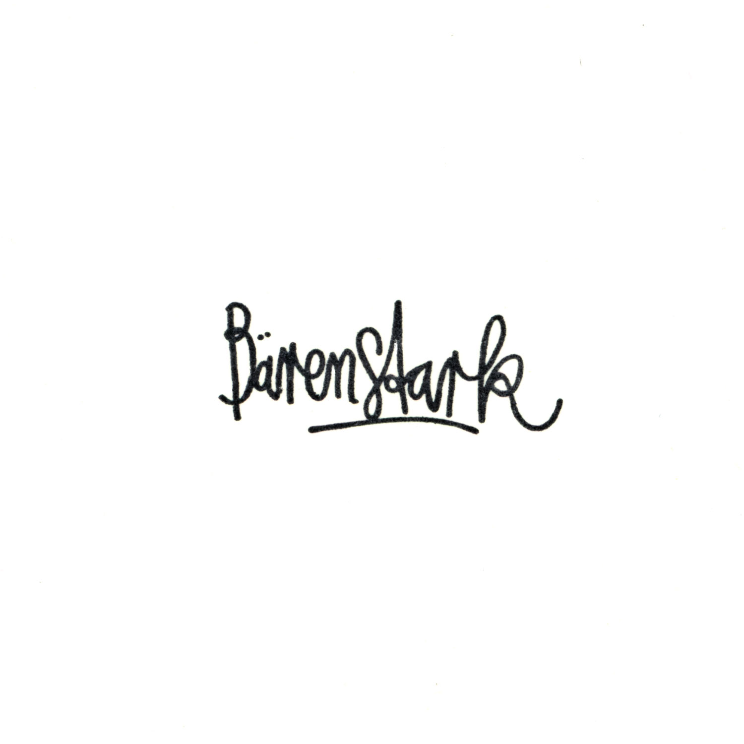 Bärenstark / Einzelstempel /2x4cm
