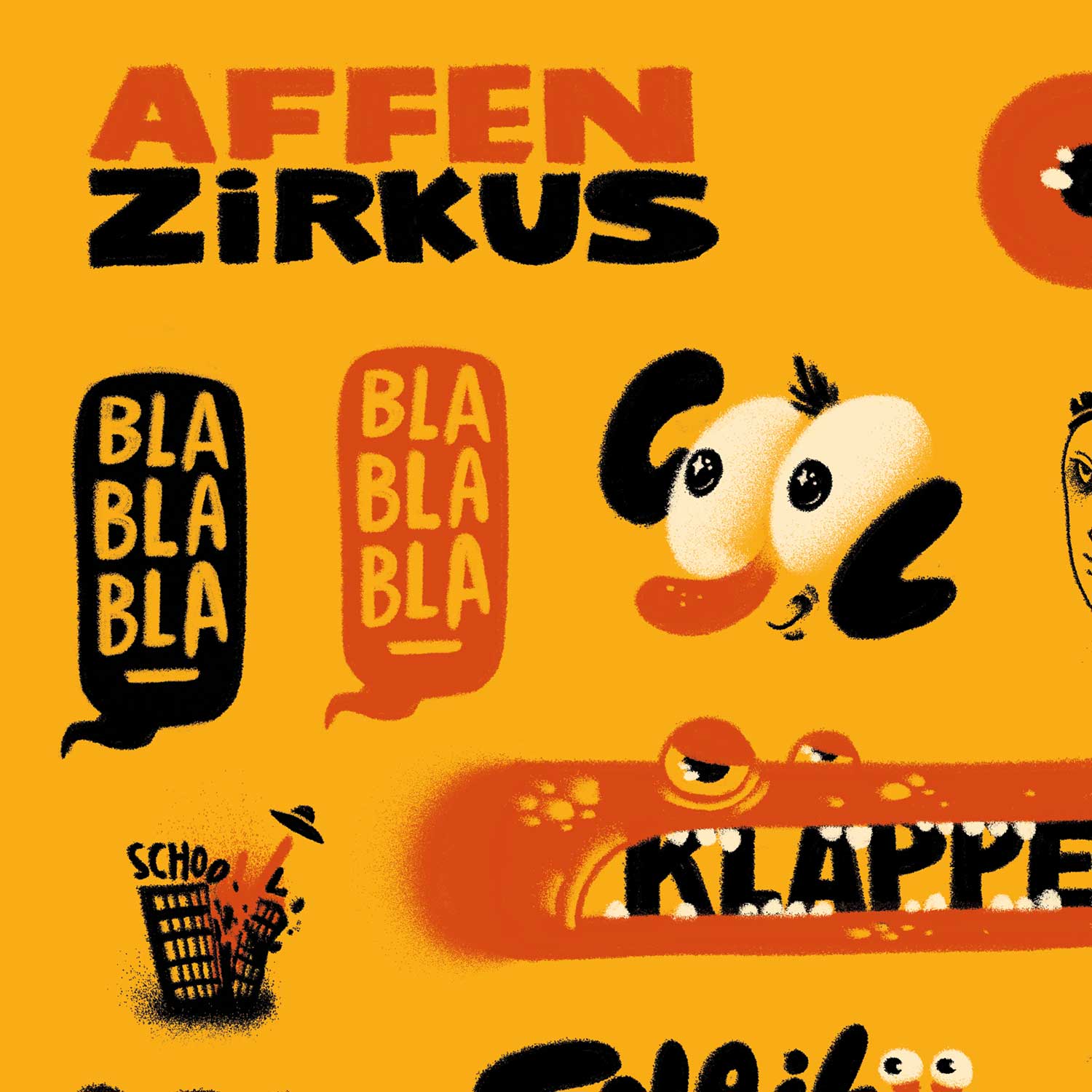 School, sticker sheet