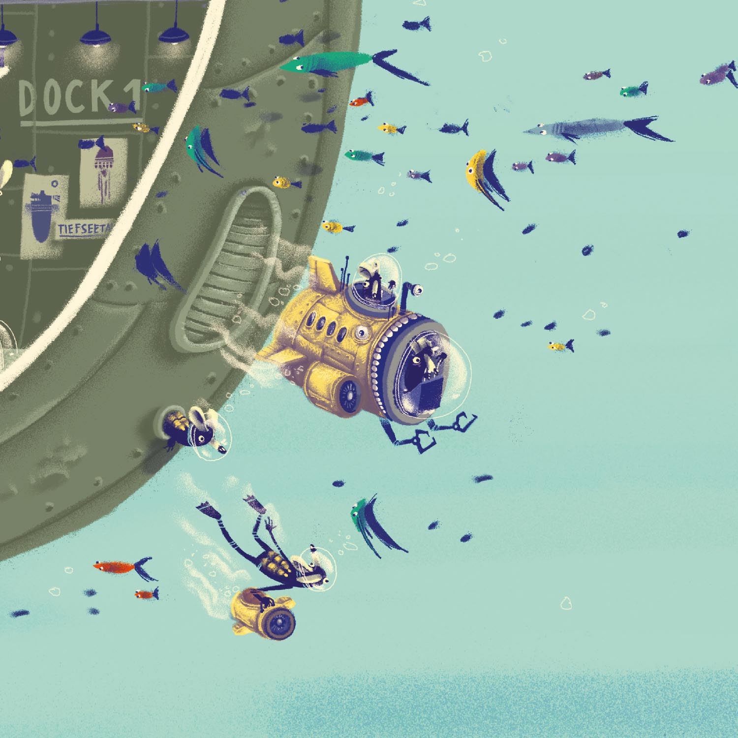 Tiefseetaucher - Das Boot, Plakat 50x70