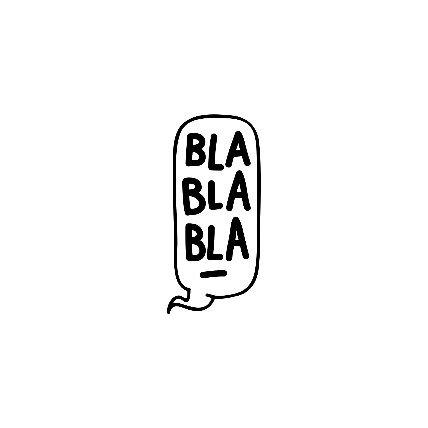 BLA BLA BLA  / Einzelstempel /2x2cm