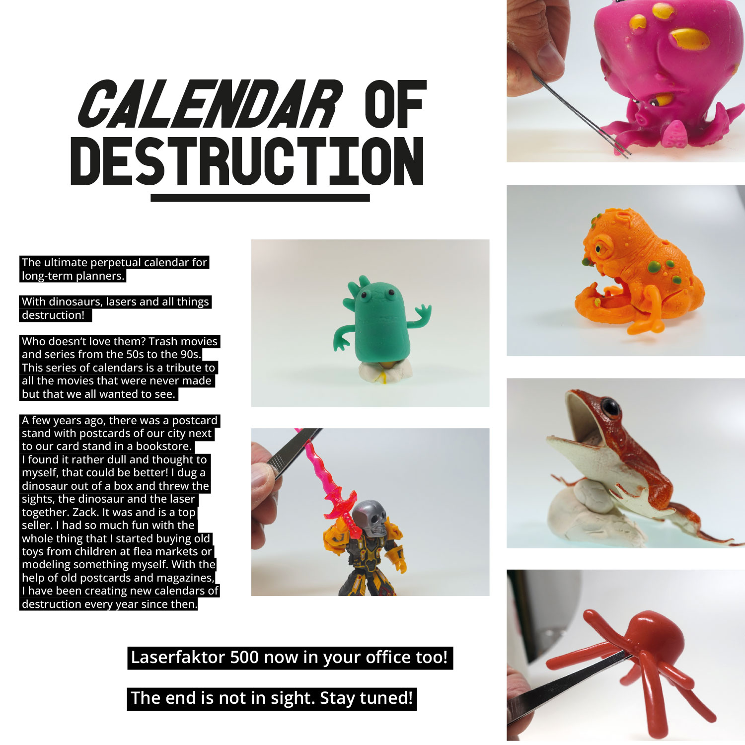 Calendar of Destruction - in the vortex of time - A4 Kalender