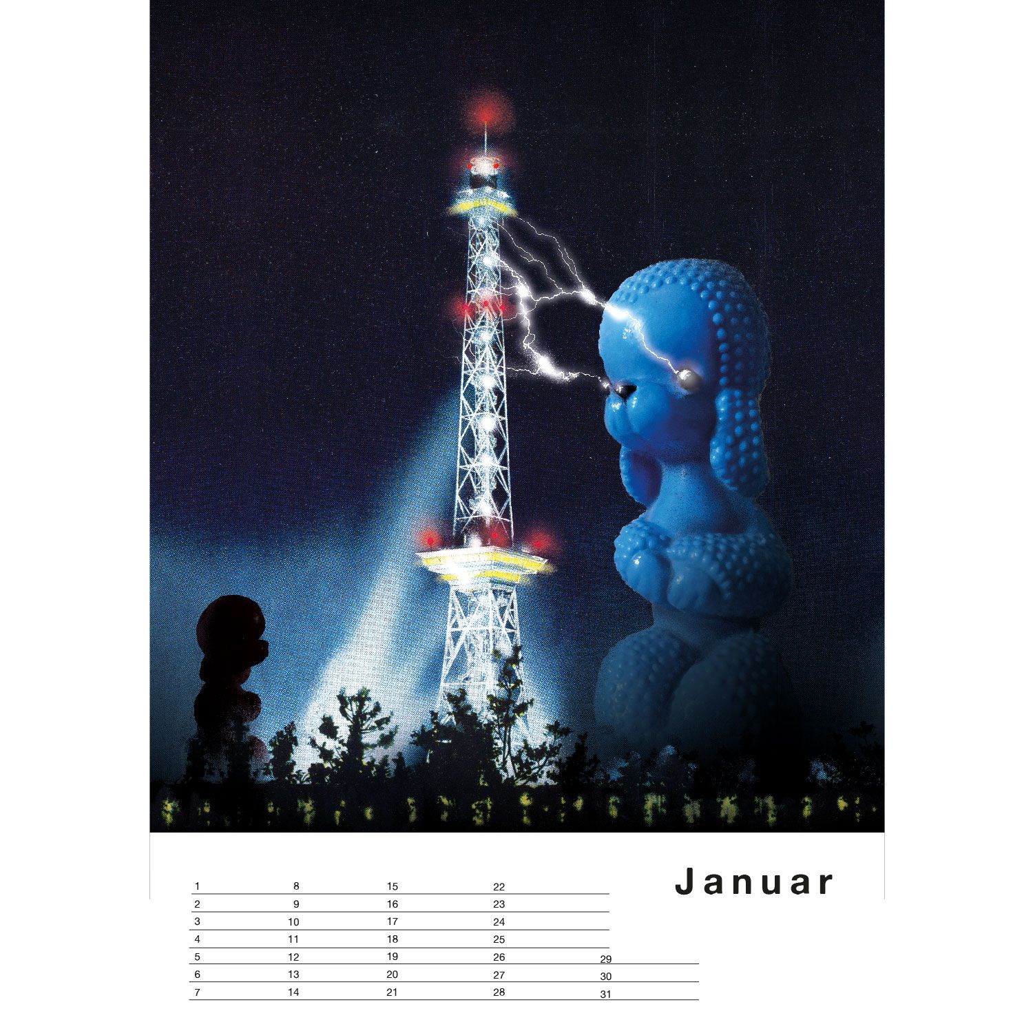 Kalender der Zerstörung - Signale aus der Vergangenheit, Immerwährender Kalender A3  SF6031