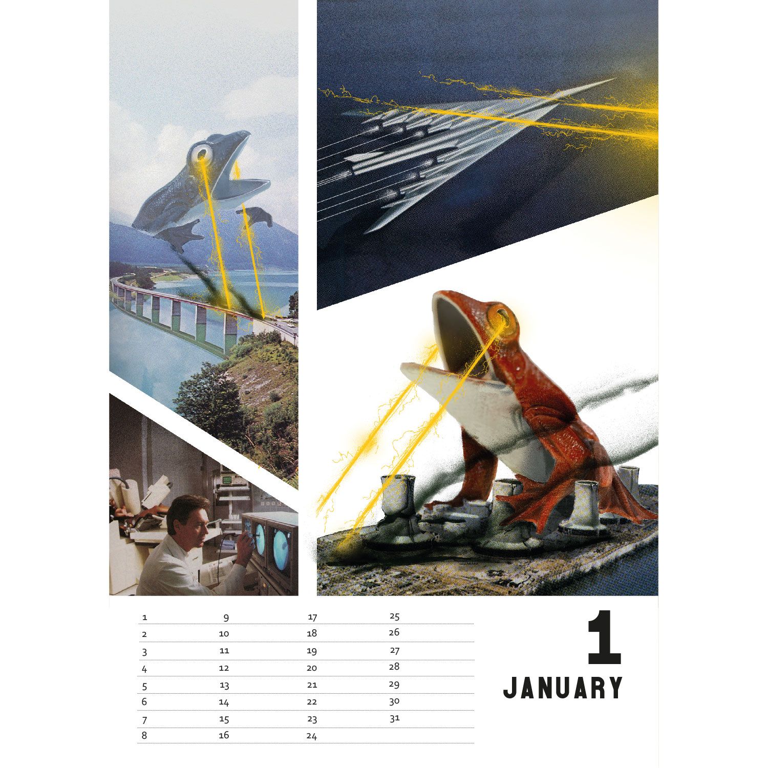 Perpetual Calendar of Destruktion - in the vortex of time - A4 Calendar ...